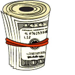 100 Dollars and Bankroll Hand Cursor