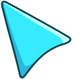 Aero Cyan Arrow Cursor