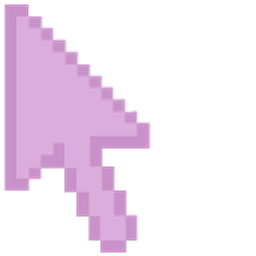 African Violet Pixel Arrow Cursor