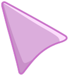 African Violet Purple Arrow Cursor