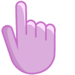 African Violet Purple Hand Cursor