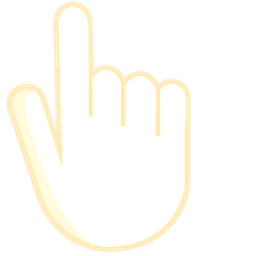 Almond White Hand Cursor