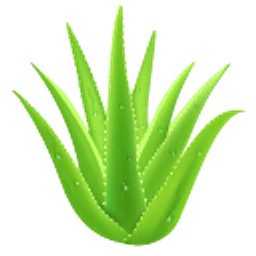 Aloe Green Leaf Hand Cursor