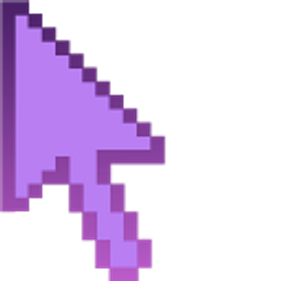 Amethyst Pixel Purple Arrow Cursor