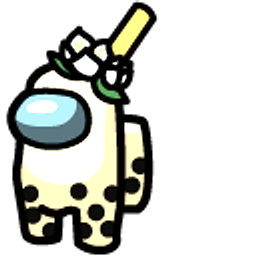 Among Us Banana Bubble Tea Character Yellow Hand Cursor
