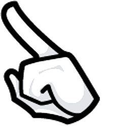Among Us Baymax White Character Arrow Cursor