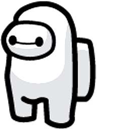 Among Us Baymax White Character Hand Cursor