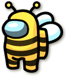 Among Us Bee Character Yellow Hand Cursor
