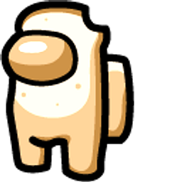 Among Us Beige Character Bread Hand Cursor