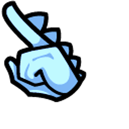 Among Us Blue Dinosaur Character Arrow Cursor