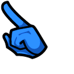 Among Us Doraemon Blue Character Arrow Cursor
