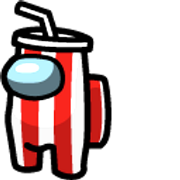 Among Us Drink White Character Red Hand Cursor