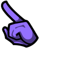 Among Us FNAF Bonnie Purple Character Arrow Cursor