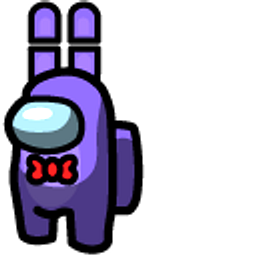 Among Us FNAF Bonnie Purple Character Hand Cursor