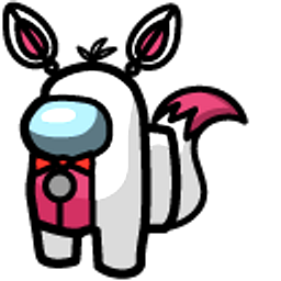 Among Us FNAF Lolbit Character Red Hand Cursor
