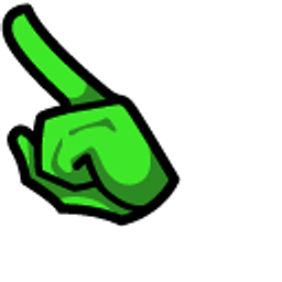 Among Us Green Character Mint Arrow Cursor