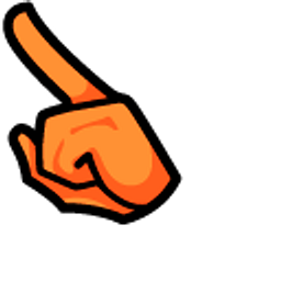 Among Us Orange Character Carrot Arrow Cursor