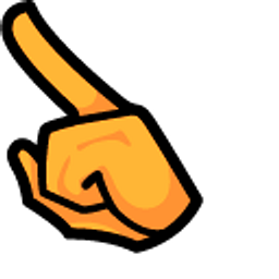 Among Us Orange Character in Candy Corn Hat Arrow Cursor