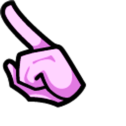 Among Us Pink Balloons Character Arrow Cursor