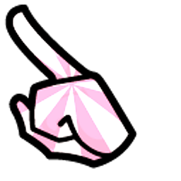 Among Us Pink Candy Character Arrow Cursor
