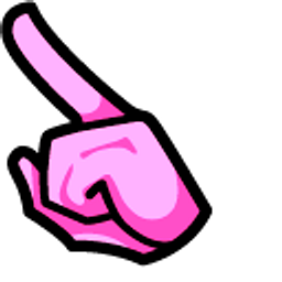 Among Us Pink Character Barbie Arrow Cursor