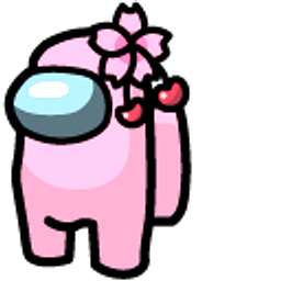 Among Us Pink Cherry Blossom Character Pink Hand Cursor