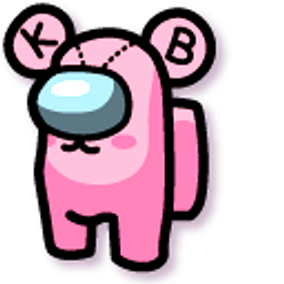 Among Us Pink Dreamtale Kubear Character Pink Bear Hand Cursor