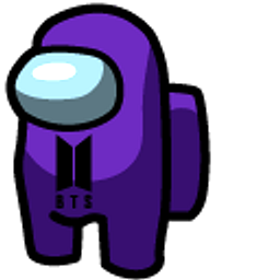 Among Us Purple BTS Character Hand Cursor