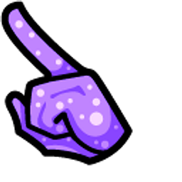 Among Us Purple Jellyfish Character Arrow Cursor
