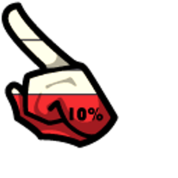 Among Us Red Character Running Out of Charge White Red Arrow Cursor