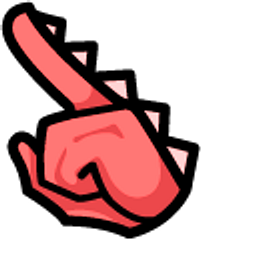 Among Us Red Flying Dragon Character Arrow Cursor