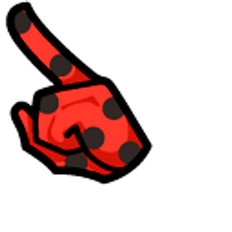 Among Us Red Ladybug Character Arrow Cursor