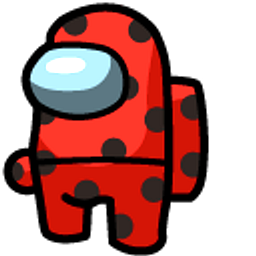 Among Us Red Ladybug Character Hand Cursor