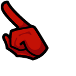 Among Us Red Strawberries in Chocolate Character Arrow Cursor
