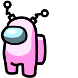 Among Us Robot Pink Character Hand Cursor