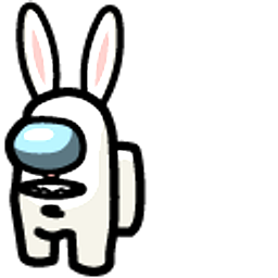 Among Us Sam & Max Max White Character Rabbit Hand Cursor