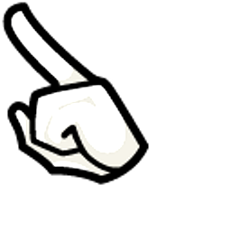 Among Us Sam & Max Max White Character Arrow Cursor