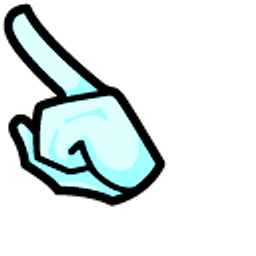 Among Us Sanrio Hangyodon Teal Character Arrow Cursor