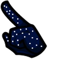 Among Us Starry Sky Character Black Arrow Cursor