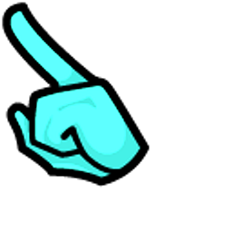 Among Us Teal Character in a Skull Hat Teal Arrow Cursor