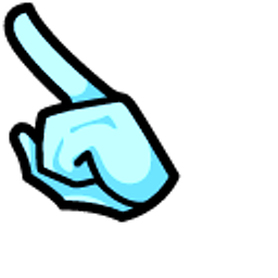 Among Us Teal Character in Sunglasses Arrow Cursor
