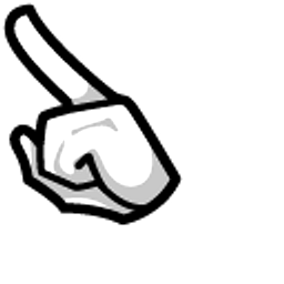 Among Us White Character Mouse Grey Arrow Cursor