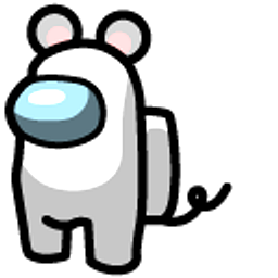 Among Us White Character Mouse Grey Hand Cursor