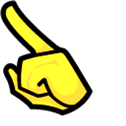 Among Us Yellow Character Chicken Arrow Cursor