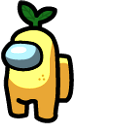 Among Us Yellow Character Lemon Hand Cursor