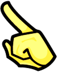 Among Us Yellow Character Ninja Arrow Cursor