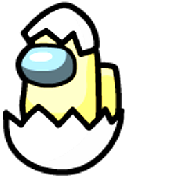 Among Us Yellow Egg Character Hand Cursor