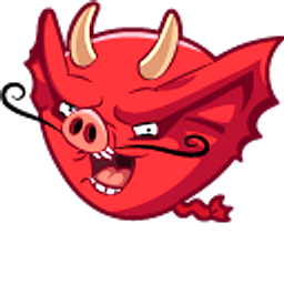 Angry Birds Beast Pig and Trident Red Hand Cursor