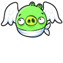 Angry Birds Cupid Pig Green Hand Cursor