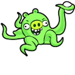 Angry Birds Octopus Pig Green Hand Cursor